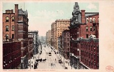 Detroit MI Michigan Griswold Street Downtown Early 1900s Vtg Postcard B45