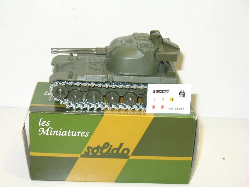 Solido, Char Amx 13 Tubo Anti-aerei Dca Militare Esercito Francaise - Immagine 4 di 4