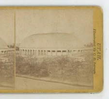 Mormon Tabernacle Calt Lake City UT Utah C.R. Savage Stereoview