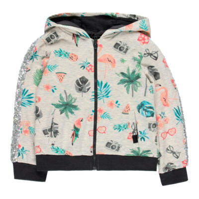 469054 Boboli Kinder Mädchen Sweat Weste Jacke Sweatjacke Gr. 104 - 158 Neu