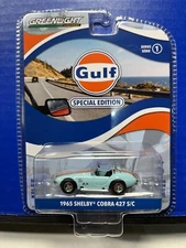 1/64 GREENLIGHT GULF SPECIAL EDITION 1965 SHELBY COBRA 427 S/C TURQUOISE & ORANG