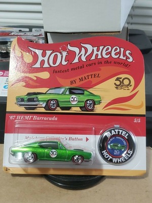 hot wheels 50th anniversary 67 hemi barracuda