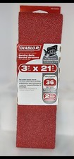 NEW Diablo Sanding Belt 3  x 21  36 Grit Extra Coarse 2 pk OEM Real Diablo