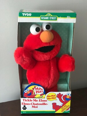 【たま】【6キロ】ELMO ORGANIC 1歳〜 1996 TYCO Sesame Street Tickle Me Elmo 1st YEAR RARE 30 YEARS