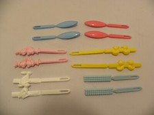 Set of 12 Vintage Children's Hair Barretts