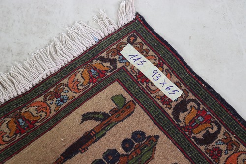 93x65 cm Afghan Warrug Kriegteppich Handgeknüpf Teppich Rug Afghanistan PK/115 - Picture 13 of 13