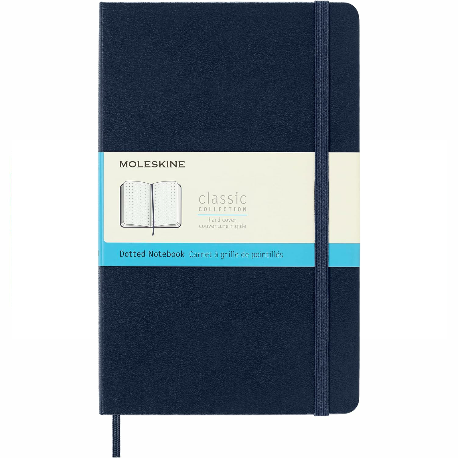 Moleskine Classic Collection Large Hard Cover Notebook - Sapphire Blue - Dotted - Image 4