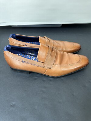 Ted Baker Gaelah Mens Size 9 Shoes Brown Leather Slip On  display picture 2