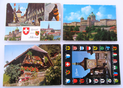 SCHWEIZ Postkarten Lot 4 x BERN Berne Ansichtskarte Suisse Switzerland Postcards