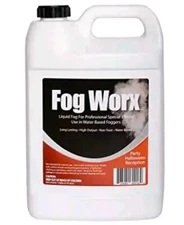 FogWorx 1 Gallon Fog Fluid Juice Solution Long Lasting Water Based Machine 