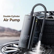 AirPump Two Cylinder Car Air Compressor 120w Portable Faster Inflatable Car Pump