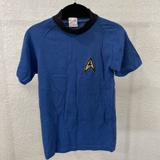 STAR TREK Donmoor USA Size 16 1975 Iconic Blue T Shirt - VTG Vintage Paramount