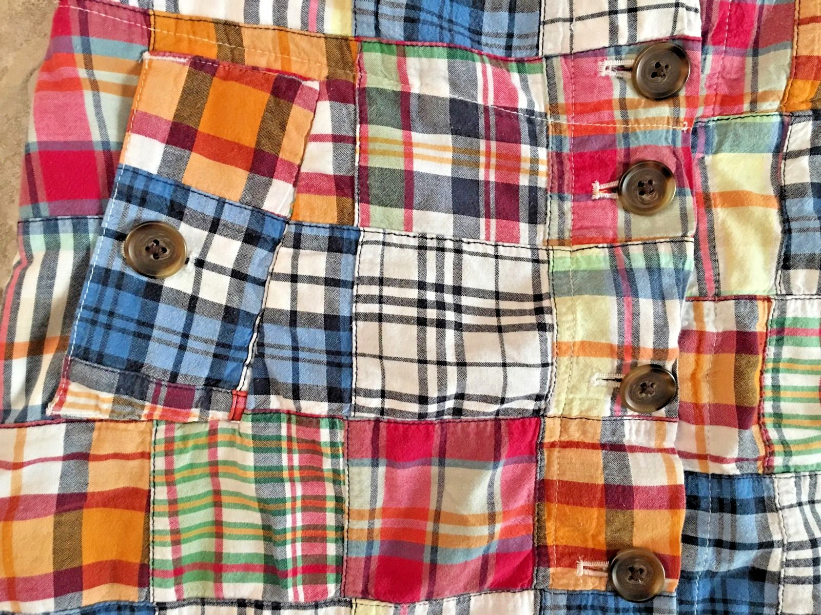 J. CREW Women's Patchwork Plaid Button Up Mini Sk… - image 2