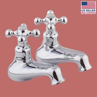 Bathroom Single Tap Faucet Chrome Pair 2 Handles Widespread | Renovator's Supply on sale Bathroom Single Tap Faucet Chrome Pair 2 Handles Widespread | Renovator's Supply on sale