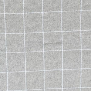Ballard Window Pane Linen Blend Upholstery Fabric Dover In Linen By The Yard Ebay