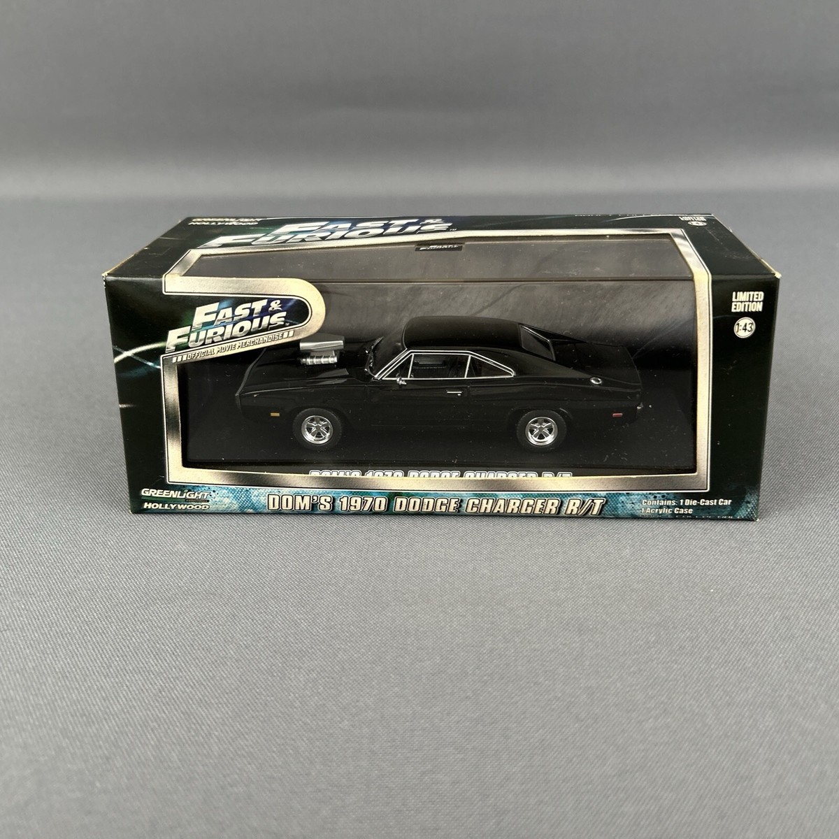 Greenlight 1/43 Scale Fast & Furious Dom's 1970 Dodge Charger w