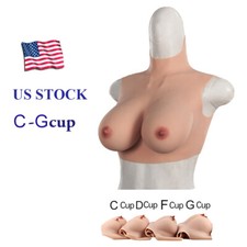 Thinner Fake Boobs Silicone Breast Forms Light Crossdressing Breastplate C-G Cup