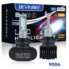 9006 LED Fog Light Bulbs Bright For Toyota RAV4 2001-2005 6000K White Fanless