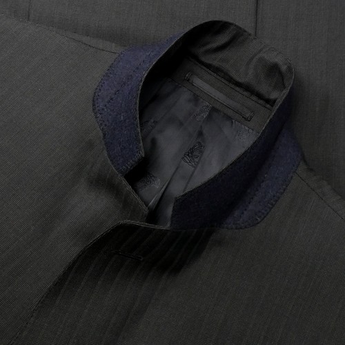 VERSACE Tonal Wool Silk Iridescent Suit Two-Piece 2 Button 46L US 56L IT - Picture 19 of 21