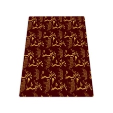 Mat Pad under the Office Chair Desk Carpet Protector Golden Tiger Tree 140x100