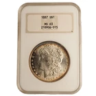 1887 *P* Morgan Silver Dollar NGC MS63 GENERATION 4 **FATTY**FREE SHIPPING 508