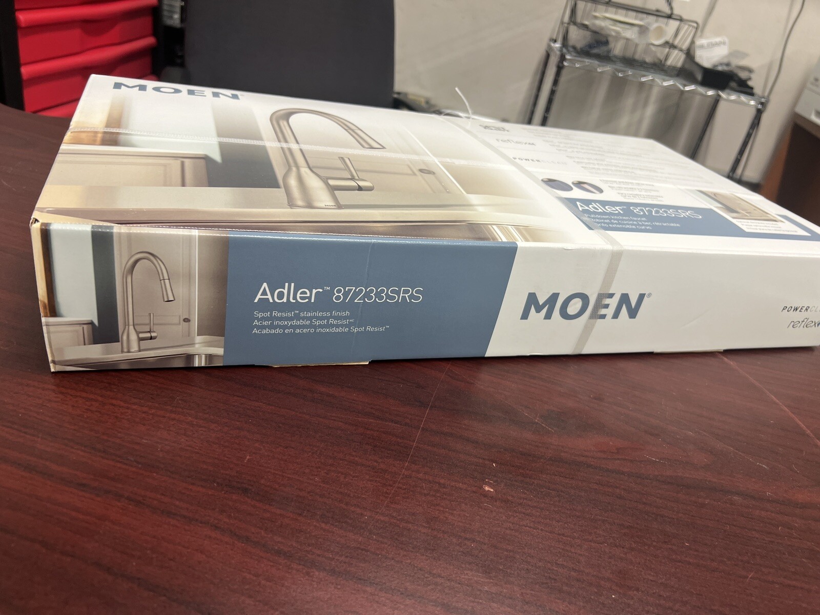 Moen Adler Kitchen Faucet 87233SRS Spot Resist Stainless Steel