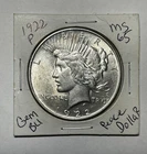 In God We Trust U.S. 1922 Peace Silver Dollar USA  90% Colonial Coin / Junk AU