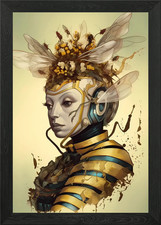 Honey Be Fancy Framed Wall Art Poster Canvas Print Picture