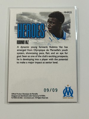2025-26 Futera Fan's Selection Marseille Heroes Azure #22 Robinio