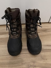 Weatherproof Size 10 Mens Water Resistant Winter Boots Black and Brown Insulated