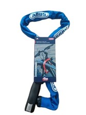Abus Fahrradschloss 95 cm Kettenschloss mit 2 Schlüsseln 7mm Stahlkette Blau