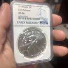 2018 $1 American Silver Eagle NGC MS70