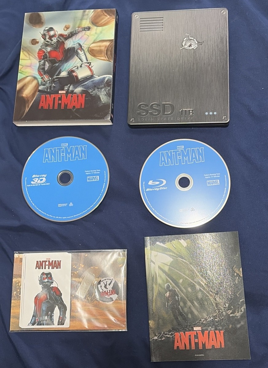 ANT-MAN STEELBOOK NOVAMEDIA NC 008 LENTICULAR 3D 2D BLU-RAY # 380