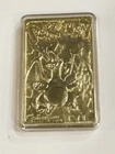 Pokemon 1999 Charizard 23K Gold Plated Trading Card Bar - Burger King Vintage