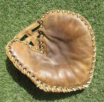 Vintage 1930's Goldsmith HG First Base Mitt, Pro, Top of the Line Baseball  Glove
