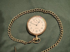 Waltham 833-850 Gold Filled Yellow Gold Open Face Pocket Watch Chain 1900-25