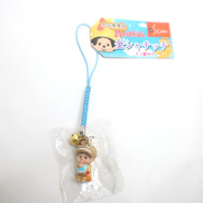 Monchhichi Strap Nagoya Limited Golden Shachihoko Mascot Keychain Blue Japan