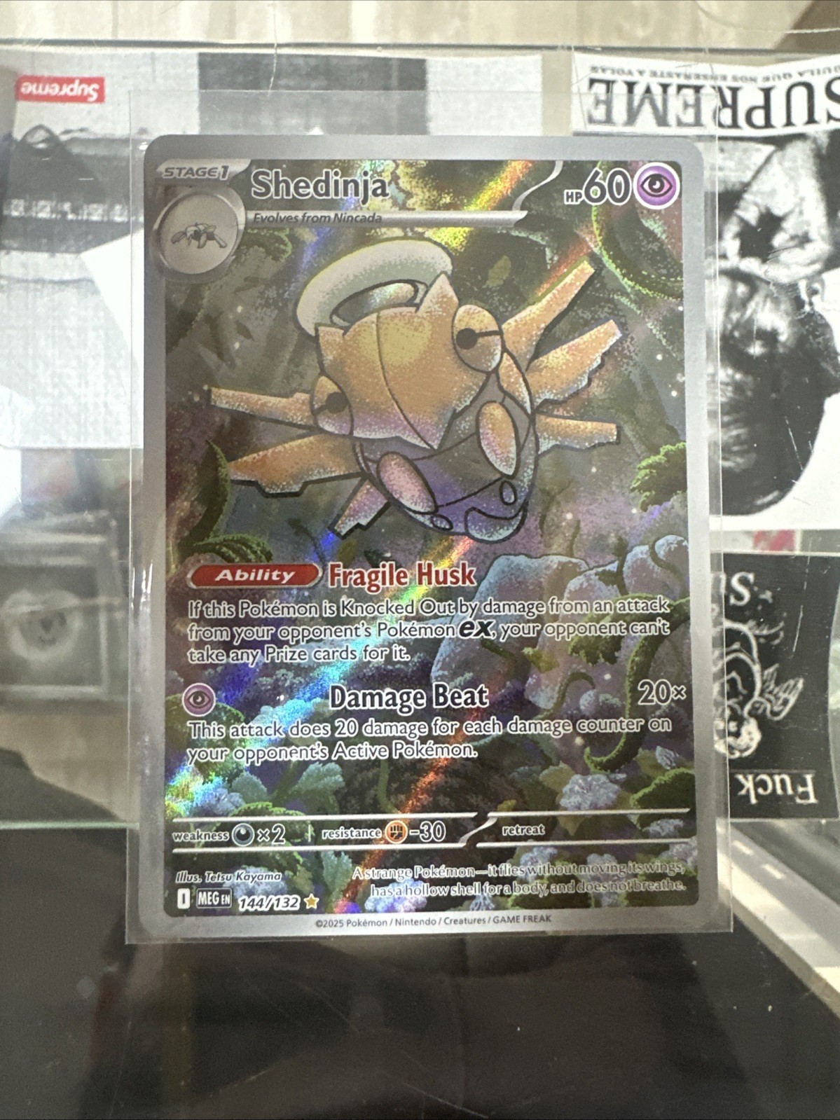 Shedinja 144 NM Illustration Rare Mega Evolution Pokemon TCG