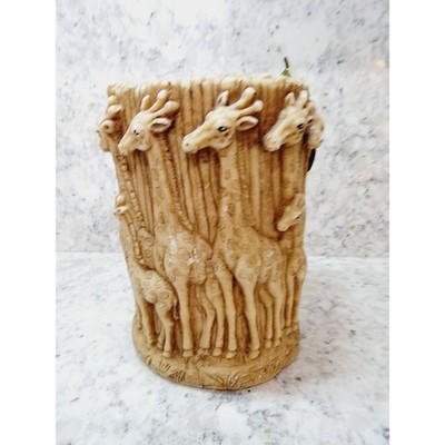 FLICKERS Lava Giraffe Pillar Candle Vintage Animal Spirits Hancrafted NOS NEW