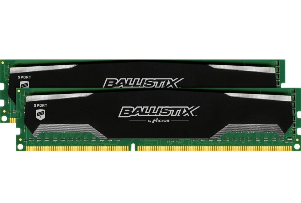 Crucial Ballistix Sport BLS4G3D1609DS1S00 DDR3-1600 8GB (2x4GB) 1.5V 240-Pin NEW - Image 3 of 4