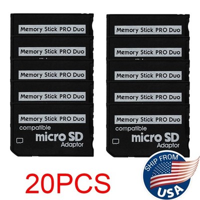 20X For Sony PSP Series Micro SD SDHC TF to Memory Stick MS Pro Duo PSP Adapter