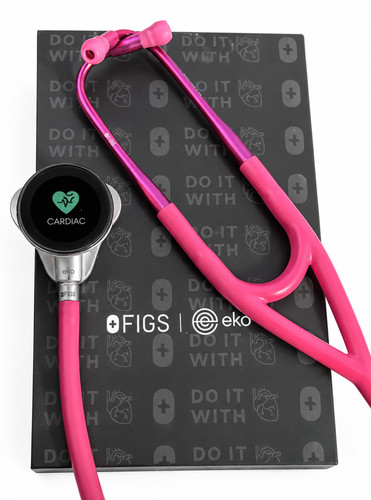 FIGS | Eko CORE 500 Digital Stethoscope – Rapid Response Pink – Limited Edition