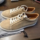 Allen Edmonds Courtside Shoes Men's 11 D Beige Suede Low Top Casual Sneakers — photo 3