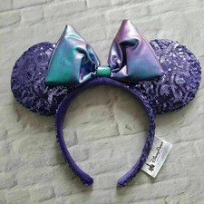Parks Minnie Mouse Purple Potion Iridescent Ears Mickey Headband Costume