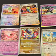 Nintendo Pokemon TCG Prismatic Evolutions 6-Card Holo Reverse Holo Lot Shaymin