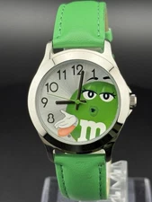 M&M’s Green Watch Japan Quartz Licensed by MZB Mid Size 34mm New Battery
