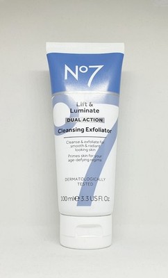 No7 Lift & Luminate Dual Action Cleansing Exfoliator 100ml - Smooth & Radiant 