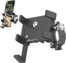 Aluminum Phone Holder for Bike  Universal Bike Cell Phone Holder Fits All Phones