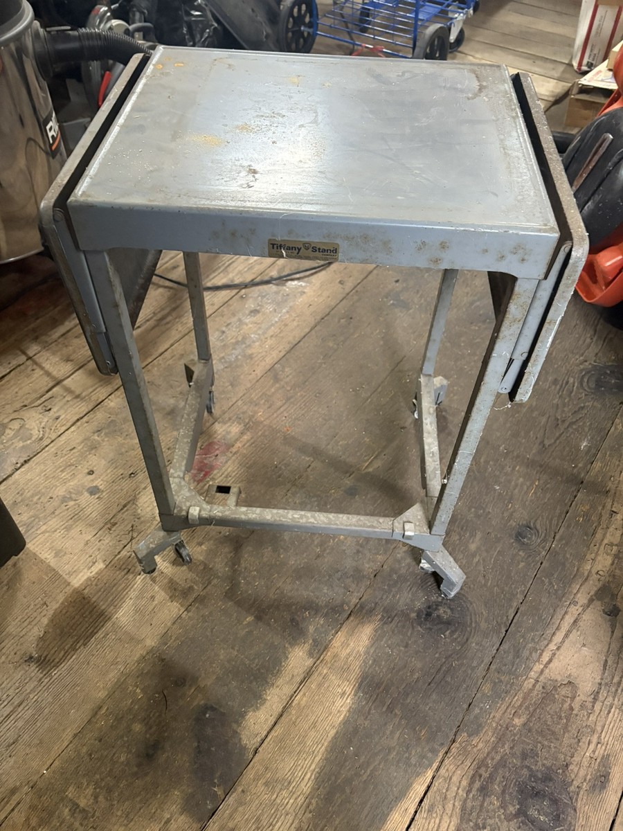 1940s Tiffany Stand Co. Drop Leaf Typewriter Desk, Table, Portable