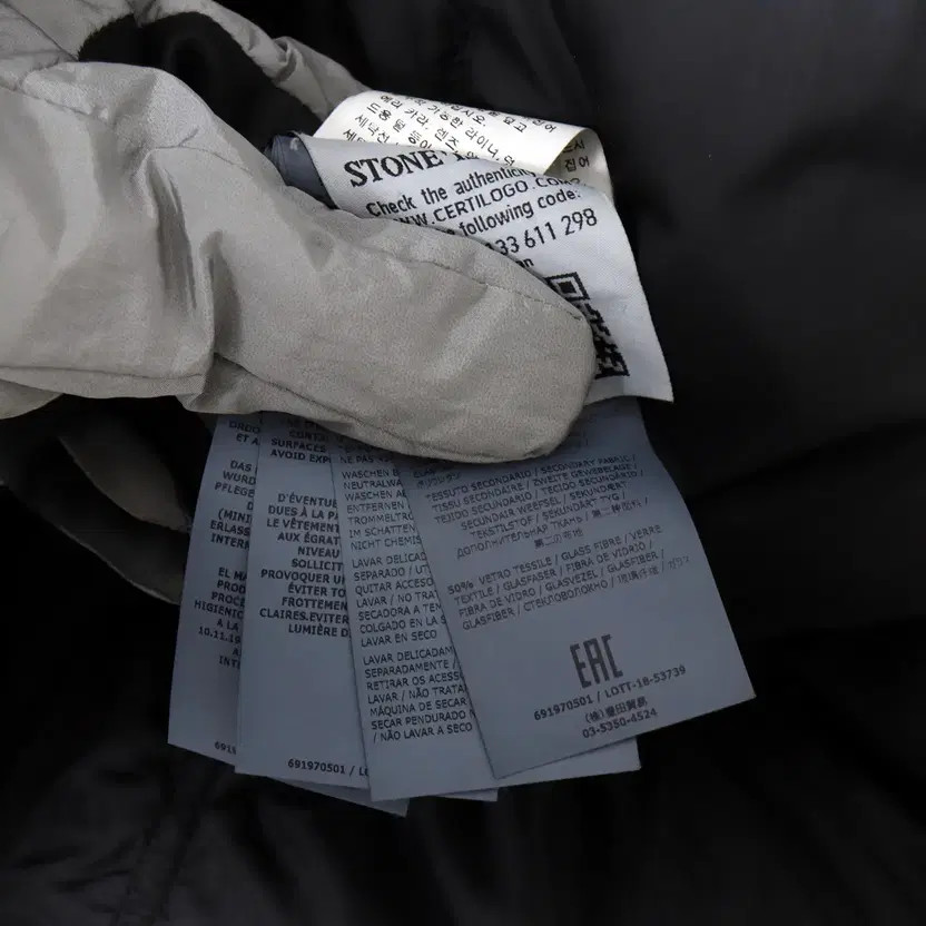 Stone Island Scarabeo Fish Tail Down Parka, Black, Men's L thumbnail 7